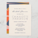 Search for blue red bridal shower invitations Trendy