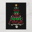 Search for scary skull postcards Santa