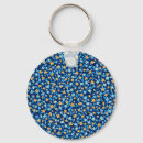 Search for yellow rose flower key rings Blue