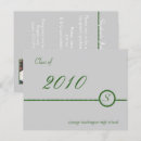Search for monogram graduation invitations Green