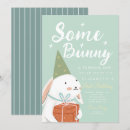 Search for some bunny is turning one invitations Cute