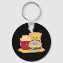 Search for burger and fries key rings Cheeseburger