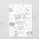 Search for yellow elephant baby shower invitations Watercolor