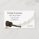 Search for music lessons business cards Acoustic