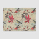 Search for christmas vintage tissue paper Poinsettia