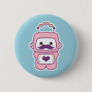 Search for cute robots badges Heart