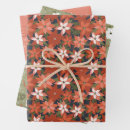 Search for pink poinsettia wrapping paper Holiday floral