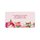 Search for wedding bouquet return address labels Peony