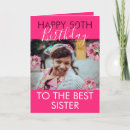Search for funny sister birthday cards Pink
