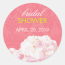 Search for pink peonies stickers Pink floral bridal shower