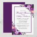 Search for violet bridal shower invitations Purple