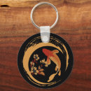 Search for yin yang fish key rings Koi