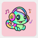 Search for chameleons stickers Music