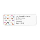Search for sausage dog return address labels Cute