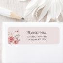 Search for pink baby shower return address labels Flowers