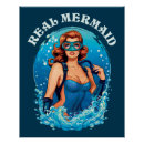 Search for vintage mermaid posters Under the sea