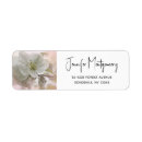 Search for apple blossoms return address labels Botanical