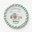 Search for tractor paper plates Farm tractor birthday