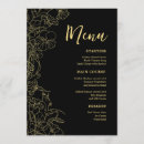 Search for black and gold dinner menus Elegant
