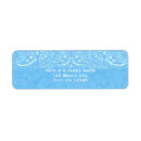Search for paisley return address labels Blue
