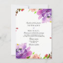 Search for purple and peach wedding invitations Floral