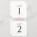 Search for black and white table cards Simple