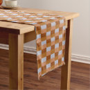 Search for dark brown table runners Plaid