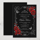 Search for red and silver invitations Glitter