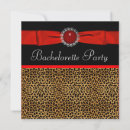 Search for red black hens party invitations Bachelorette