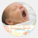 Search for baby birth stickers Retro