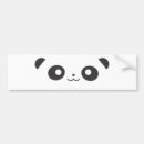 Search for panda bumper stickers Black