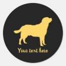 Search for dog silhouette stickers Retriever
