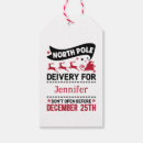 Search for cute reindeer gift tags From the north pole