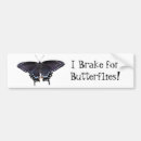 Search for swallowtail butterfly bumper stickers Black