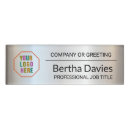 Search for silver name tags Basic conference promotional items
