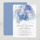 Search for blue and silver bridal shower invitations Modern