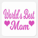 Search for worlds best mum stickers Pink