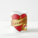 Search for gold ribbon mugs Red