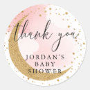 Search for pink and gold star stickers Baby shower