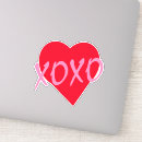 Search for red and white xoxo stickers Pink