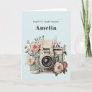 Search for vintage flower happy birthday postcards Old fashioned