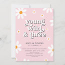 Search for wild and three birthday invitations Pink