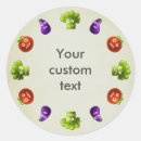 Search for funny vegetables stickers Vegan