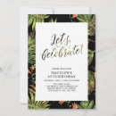 Search for palm tree anniversary party invitations Tropical
