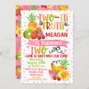 Search for tutti frutti 2nd birthday invitations Girls second birthday