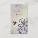 Search for hummingbird business cards Purple