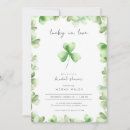 Search for celtic bridal shower invitations Clover