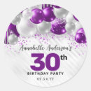 Search for silver and purple stickers Quinceanera