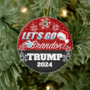 Search for lets go brandon christmas tree decorations President