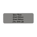 Search for gray background return address labels Light